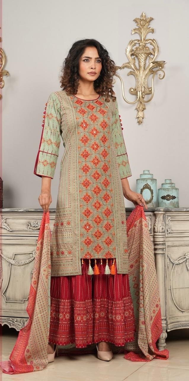 Embroidery Three Piece-2